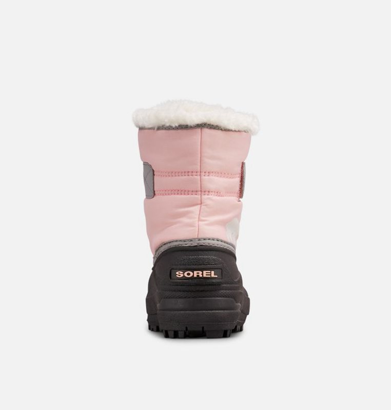 Kids Snow Boots Pink/Black - Sorel Childrens Commander™ - 590623-ZRI